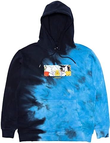 [リップンディップ] Nermku Battle Pullover Hoodie Black/Blue Dye XL パーカー 並行