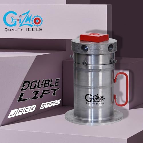 Image of GIZMO Mechanical Jack, Steel Jack, Jack Stands with Double Lift, Jack Stands for Multi Vehicles Made of CNC Machines (75 TON)