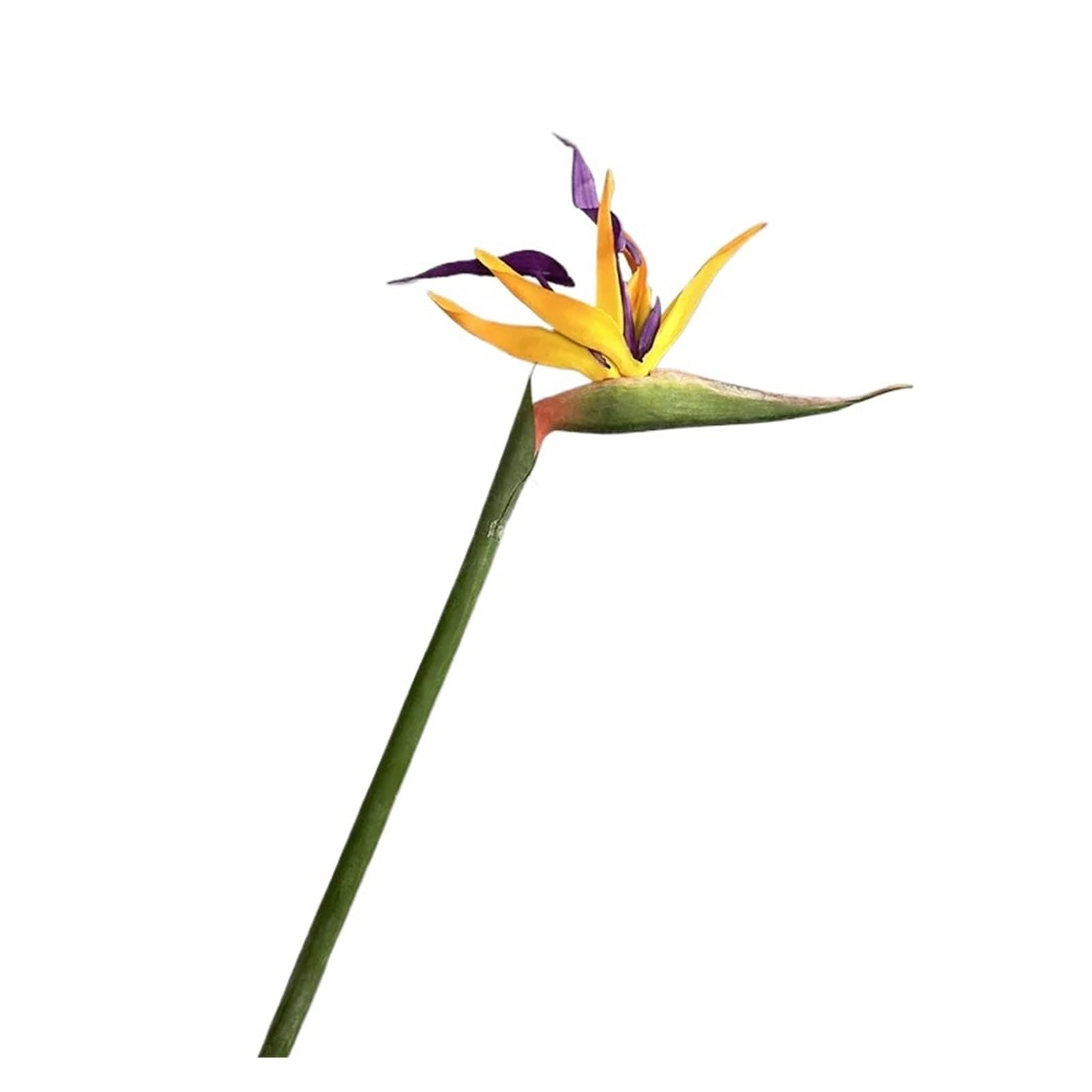 HamPaesk 3pcs Artificial Flowers Retro Fake Shopping Mall Decoration Branch(Orange yellow)