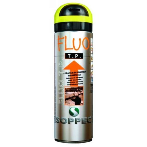 Pintura de marcaje fluo Soppec amarillo spray para parcelas 3