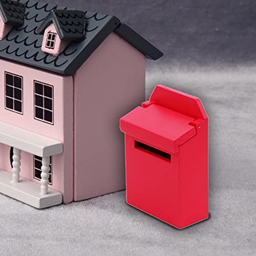 FOUTP Mailbox Spielzeug Miniatur Postfach Puppenhaus Zubehör 1:12 Mini Holz Briefkasten Miniatur Mail Box für… – Bild 7