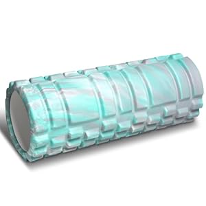 Foam Roller, POTOK 13 Inch Muscle Roller for Deep Tissue Muscle Massage and Recovery, Multicolor Foam Roller for Back, Body, Legs, Grey-Blue