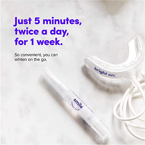 Smiledirectclub Teeth Whitening Kit With Led Light - 9 Pack Gel Pens - Professional Strength Hydrogen Peroxide - Pain Free And Enamel Safe - Up To 9 Shades Whiter In 1 Week #TOP3