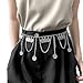 Aheli Silver Plated Taditional Layer Body Chain Belly Chain Kamarbandh Waist Chain Belt Dress Jewellery for Women