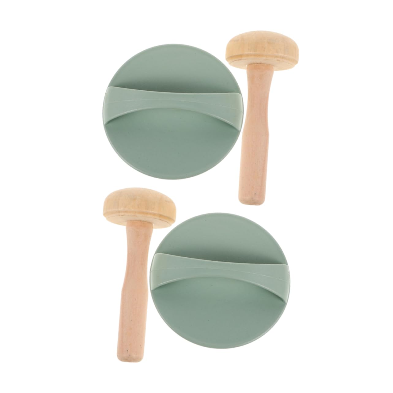 NUOBESTY Relief Printing Tools Wood Mushroom Rollers Mallets Art Craft Supplies Printmaking Rollers for DIY