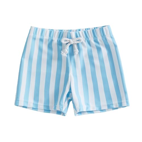 Boys Fashion Swim Trunks Kids Quick Dry Drawstring Bathing Suit Swim Shorts Surfing Board (Sky Blue-b, 18-24 Months)