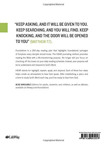 Foundations: A 260-Day Bible Reading Plan For Busy Believers #TOP6