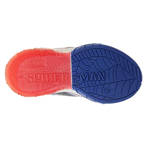 Marvel Spiderman Shoes LED Lightup Shoe - Spidey Sneakers Easy Slipon Laceless Strap Closure Casual Athletic Sneaker for Boys - Navy' (Size 10 Toddler) - image 5