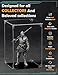 COOLTAKU Clear Acrylic Display Case, Front-Open Door with Magnetic Buckle, Assemble Display Box, Dustproof Protection Showcase for Figures, Collections, Models, Toys (6x6x10 inch, 15x15x25 cm)