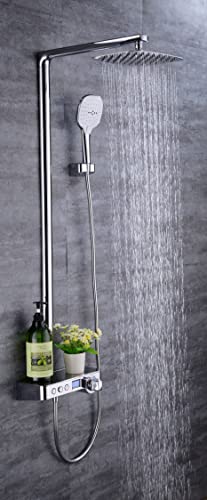 CONJUNTO DUCHA LUXE 80x130 CM GRIFO TERMOSTATICO PANTALLA DIGITAL Cover