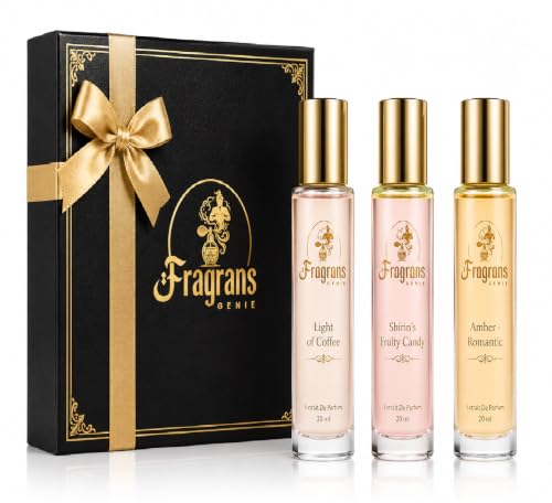 Image of Signature Women's Perfume Discovery Collection 3x20ml | Luxury Extrait De Parfum Combo, Light of Coffee, Shirin's Fruity Candy & Amber Romantic, Long Lasting Premium Fragrance