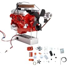 Aetheria Mini V8 Engine Kit That Runs, 3D Printed Simulated V8 Engine for Car, 16 Working V8 Motor, Build Your Own Mini Engine That Works - Kit Version