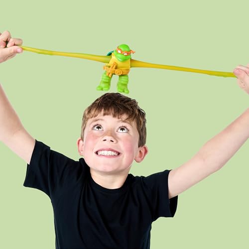 Heroes of Goo Jit Zu Teenage Mutant Ninja Turtles | Turtle Power Team Up 2-Pack | Super Squishy | Super Stretchy Toy Figures | Donatello and Michelangelo | Stretches Up to 3X Their Size