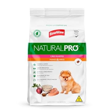 Ração Baw Waw Natural Pro para cães filhotes sabor Frango e Arroz - 10,1kg
