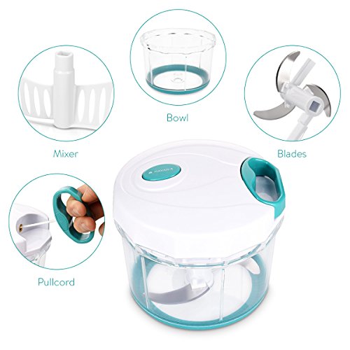 Navaris tritatutto da cucina manuale a corda