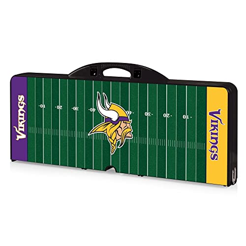 Image of Picnic TIME NFL Football Field Folding Picnic Table, Camping Table, Outdoor Table with Umbrella Hole