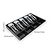 Kadimendium Cash Drawer Register Insert Tray 5 Bill/4 Coin Compartments ABS Material Tray with Metal Clip Currency Storage Box(Black)