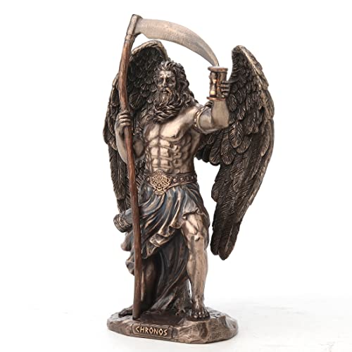 Escultura de Cronos Dios Griego del Tiempo en Resina y Bronce 18.4 cm miniatura 6