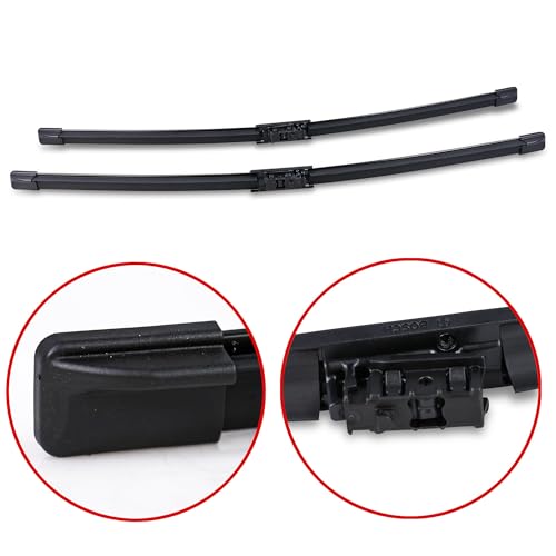 Image of BOSCH 3397009843 AeroTwin Wiper Blade Combo Pack - Set of 2 (22 inch & 22 inch) | Driver and Passenger Side Original Equipment Replacement Blades