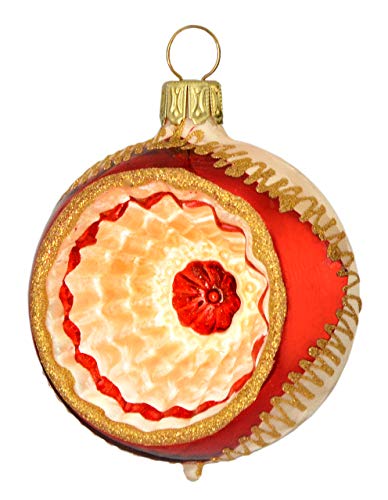 Jingle Bells Lauscha Christbaumkugel mit Reflex 6cm Tradition Cover