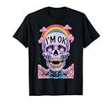 Surreal Crying Skull Rainbow Art
