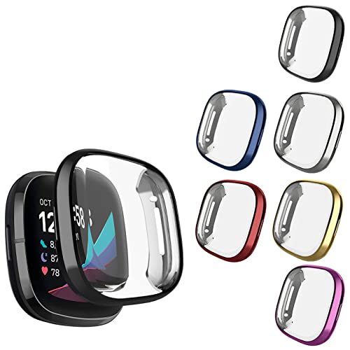 NAHAI Fitbit Sense/Fitbit Versa 3pXN[veN^[6pbNP[XBS^bLop[VF ɋJo[ANZT[ Fitbit Sense/Versa 3X}[gEHb`p