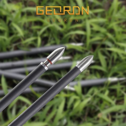 100/125/150/175/200 Grains Stainless Steel Field Points Practice Archery Arrow Target Bullet Point Combo Point 12 Pcs (R 19/64"-100 Grains) #TOP3