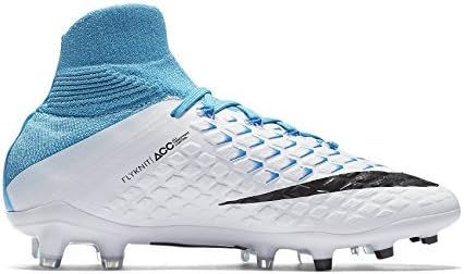 Nike Jr Hypervenom Phantom 3 DF FG (azul/branco), Branco, 5 Big