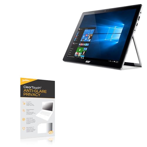 BoxWave Screen Protector Compatible With Acer Switch Alpha 12 (SA5-271) - ClearTouch Anti-Glare Privacy (2-Pack), Privacy Screen Protector Flexible Film Anti-Glare