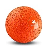 Yes4All Slam Balls, 10-40lb Weighted Ball Weight, Durable PVC Sand Filled Workout Dynamic Slam Ball for Strength Training, Tread, Orange, 25lbs