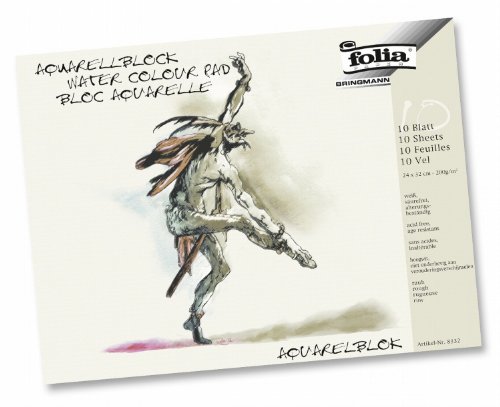 Bringmann 8332 Folia Water Colour Painting Pad Glued 10 Sheets