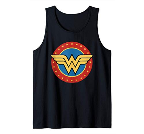 DC Comics Wonder Woman Circle Logo Camiseta sin Mangas