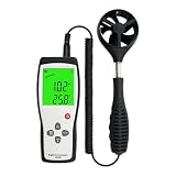 Anemometro digitale ad alta precisione per misurazione della velocità 0,3-45 m/s Display LCD per HVAC Outdoor Industrial Use Trasduttore di velocità