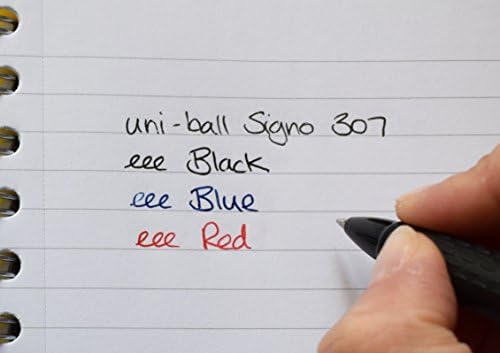 Uni-Ball UMN-307 Signo RT Rollerball Pen, Black (Pack of 12)