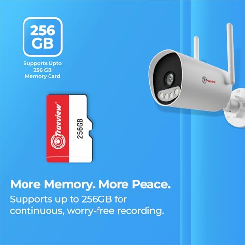 Image of Trueview 3mp 1296p HD All Time Color 4G Sim Based Bullet CCTV Security Camera for Home, Shop, Office, Farm, and Construction Site | IP66 Waterproof Rating | with 9 IR LED
