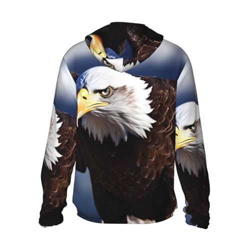 Veste à capuche UPF 50+ légère Eagle avec fermeture éclair pour l'extérieur - 3