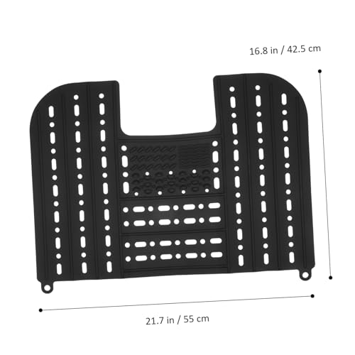 Tapete para maquillaje de silicona negro COLLBATH con cubre lavabo resistente 4