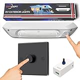 OPPKEPT RV Exterior Lights White *1 & RV Dimmer Switch Black*1