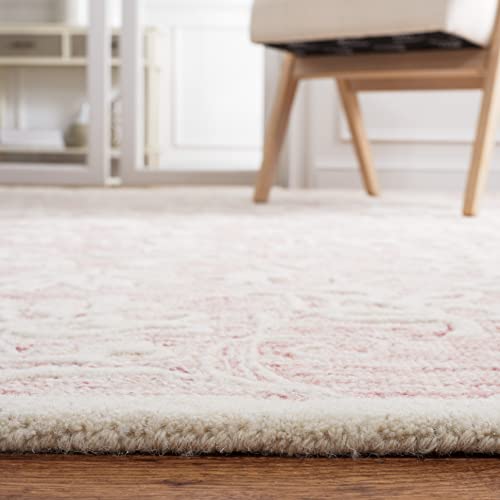 Tapete decorativo SAFAVIEH 243x183 cm rosado y blanco miniatura 4