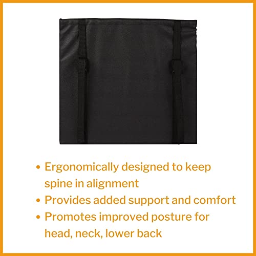 Mckesson Back Support Cushion For Wheelchairs And Office Chair, Lumbar Support, Foam, 16 In X 17 In, 1 Count #TOP1
