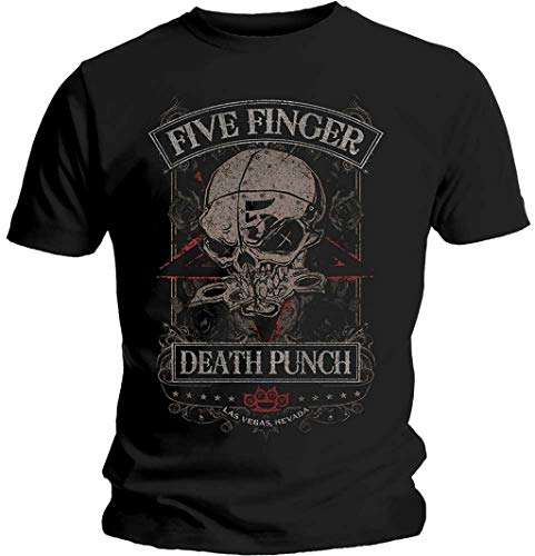 Five Finger Death Punch 'Wicked' T-Shirt (Extra Large) Black