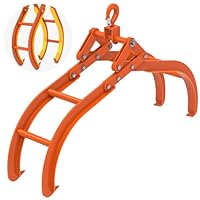 Insaga Holzzange Klauenhaken, 81cm Holzscheit Hebezange Schwerlastgreife Holzklaue Rutschfeste Holzrückezange 4-Klauen-Holzgreifer Großes Tragvermögen, Werkzeug zum Ziehen, Tragen und Rollen