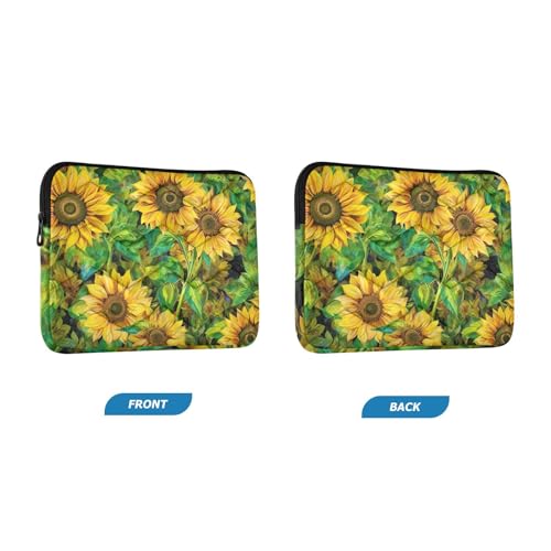 Funda para portátil 13-14 pulgadas con patrón girasol miniatura 2