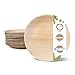 BIOZOYG Palmware Hochwertiges Palmblattgeschirr I 50 Stück Palmblatt Teller rund Ø 23 cm I Bio Einweggeschirr biologisch abbaubar Partygeschirr Einmalgeschirr Wegwerfgeschirr
