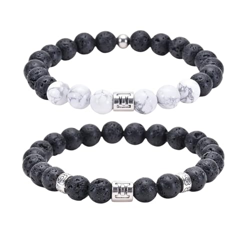 Bracelet élastique en pierre naturelle pour hommes et femmes constellation perles