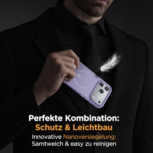 Coque rigide velours iPhone 17 Pro Max Miracase protection haut de gamme - 7