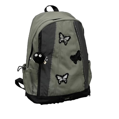 KFVIM Y2k Backpack Butterfly Goth Purse Accessories Grunge Aesthetic Backpack Grunge Accessories Y2K (Black)