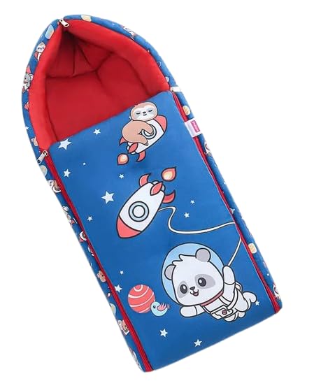 3 in 1 Baby Bed, Sleeping Bag & Carry Nest, Cotton Baby Bedding for New Born| Portable/Travel & Skin Friendly | Sleeping Pod Bed (Elephant) (Robot)