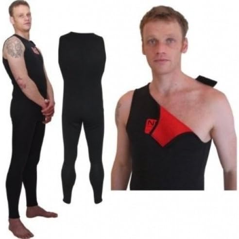 NCW CORNWALL 2 mm Thermal Lined Neoprene Long John Wetsuit With Shoulder Opening for Ease of Use