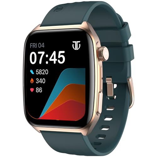 Titan Smart 4.0 Smartwatch with 1.93” AMOLED Display, Infinite AI Watch Faces, AI Voice Assistant, Smart Hydration, Multiple Menu Styles, QR Hub​, 100+ Multisports, BT Calling, HRM, SpO2 - Teal Green view 1
